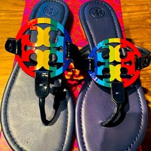Tory Burch Rainbow Miller Thong Sandals